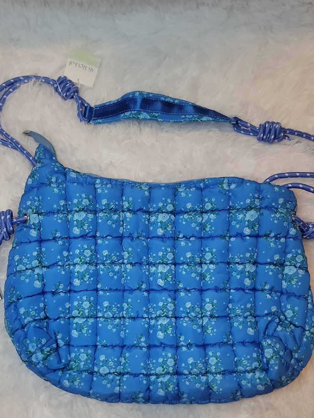 🔹️NWT🔹️ As Revival Bloom & Go Quilted Blue Floral Crossbody Bag